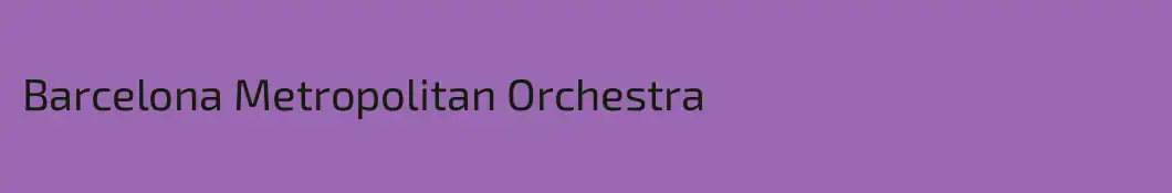 Barcelona Metropolitan Orchestra